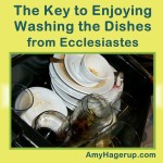 Enjoy Washing Dishes from Ecclesiastes