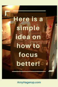 Here is a simple idea on how to focus better and get more done each day.