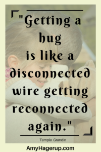 A hug is like getting reconnecting a broken wire inside.