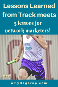 Check out 5 lessons learned for network marketers from track meets.