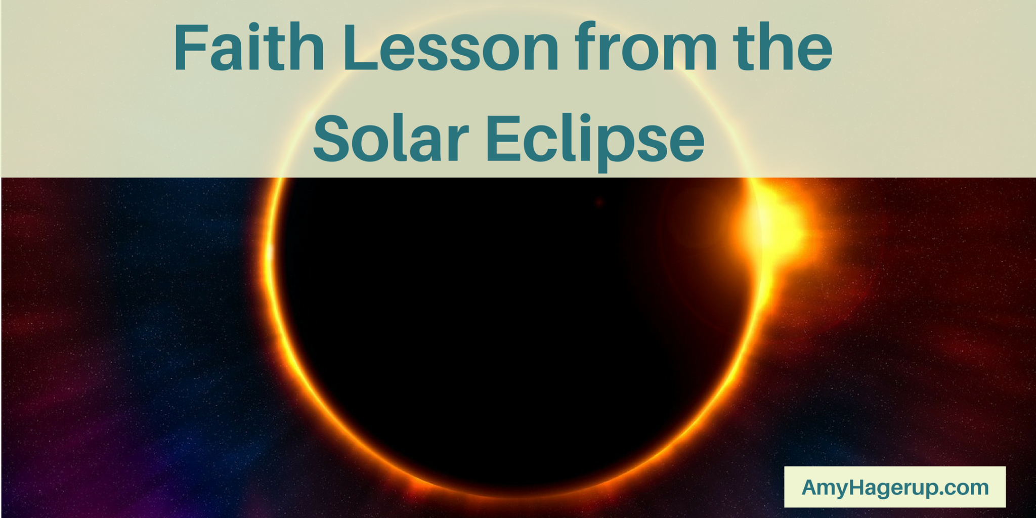 Check out this faith lesson from the solar eclipse.